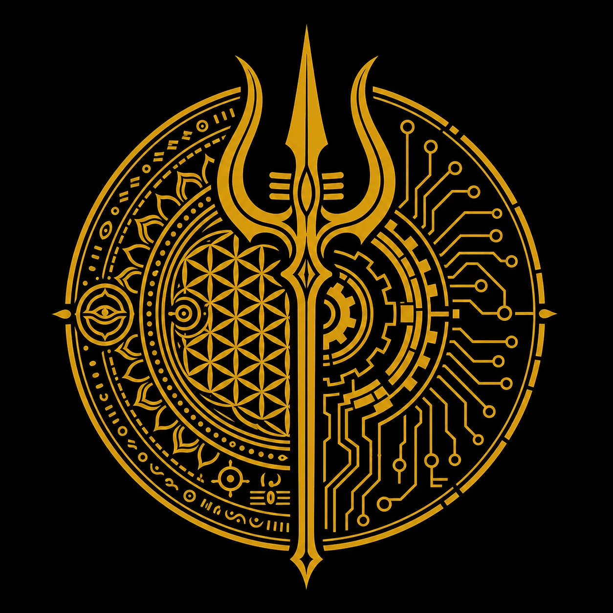 Rudra trishul emblem